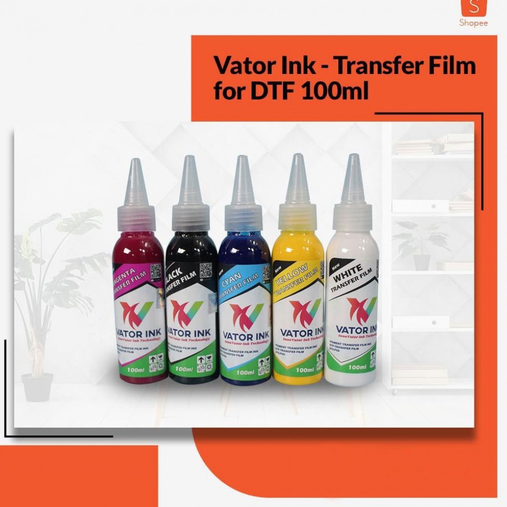 Tinta Printer DTF Tinta DTF Vator Ink Transfer Film White 100ml DST DTF Transfer Paper